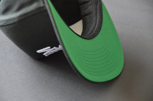 ZL Cap // black (green) - 2 Tone 5 Panel Snapback Cap